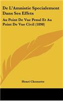 de L'Amnistie Specialement Dans Ses Effets
