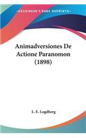 Animadversiones De Actione Paranomon (1898)