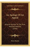 An Apology Of An Appeal