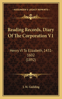 Reading Records, Diary Of The Corporation V1