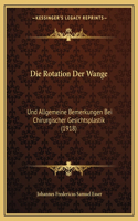 Rotation Der Wange