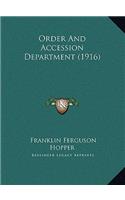 Order And Accession Department (1916)