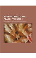 International Law (Volume 1 ); Peace