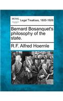 Bernard Bosanquet's Philosophy of the State.