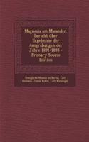 Magnesia Am Maeander. Bericht Uber Ergebnisse Der Ausgrabungen Der Jahre 1891-1893 - Primary Source Edition