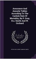 Assurance And Annuity Tables According To The Carlisle Rate Of Mortality, By P. Gray, H.a. Smith And W. Orchard: (English)