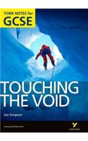 Touching the Void: York Notes for GCSE (Grades A*-G)