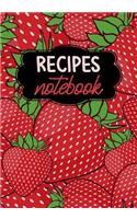 Recipes Notebook: Blank Recipe Cookbook Journal V2