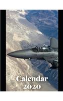 Military Fighter Pilot Calendar 2020: Calendar Weekly Planer 2020 Logbook Diary Gift Todo Memory Book Budget Planner Hobby - Men, Woman, Girls & Boys - 8.5" x 11" - 21.59 x 27.94 cm - 57(1 Calendars 2020)