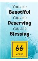 66th Birthday Journal