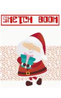 Sketch Book For Painting Creative Christmas Gifts: Sketch Book Drawing Pad Girl With Stars - Doodling - Hamilton # Santa Claus Size 8.5 X 11 INCH 110 Page Big Prints Good Gift.