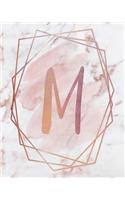 Letter M Lined Journal