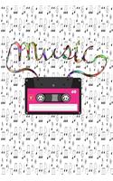 Standard Wirebound Manuscript Paper Music Notbook