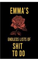 Emma's Endless Lists of Shit to do