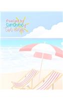 Fueled By Sunshine & Tan Lines: Trip Travel Journal - Travel Planner - Trip Information Logbook - Vacation Journal & Planner - Holiday Check Lists, Itineraries, & Bookings - Journa