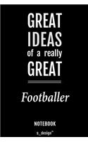 Notebook for Football Players / Footballer