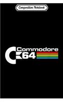 Composition Notebook: C64 Commodre High Definition vintage retro gamer gift idea Journal/Notebook Blank Lined Ruled 6x9 100 Pages