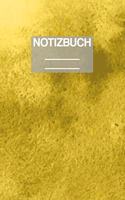 Notizbuch A5 Muster Gelb Wasserfarben