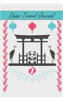 China Travel Journal: 150 Blank White Lined Composition Journal for China Travelers