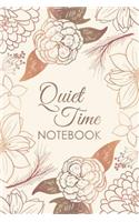 Qt Notebook: For Prayer, Reflection, Daily Quiet Time: Pretty Bronze Floral Design