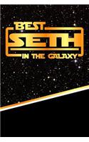 The Best Seth in the Galaxy: Journal Notebook Features 120 Pages of Lined Paper with a Matte Finished Cover. Perfect for Note Taking or Diary Entries.