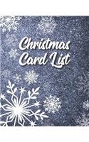 Christmas Card List: Address Book For Christmas Cards (Send & Receive)(V1)