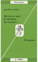 Qu'est-Ce Que La Division Du Travail?