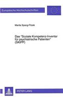 Das «Soziale Kompetenz-Inventar Fuer Psychiatrische Patienten» (Skipp)