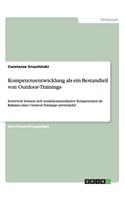 Kompetenzentwicklung als ein Bestandteil von Outdoor-Trainings