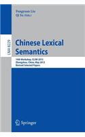 Chinese Lexical Semantics