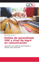 Estilos de aprendizaje VAK y nivel de logro en comunicación