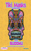 Tiki Masks Coloring Book with Sudoku