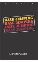 Base Jumping Schriftzug Monatsplaner