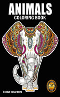 Animals Coloring Book: 50 Unique Designs / Zentangle Coloring Book / Animals Mandala Coloring Books / Coloring Book for Stress Relief / ... Book for Adults / Meditation Co