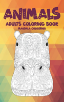 Mandala Colouring Adults Coloring Book - Animals