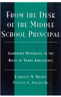 From the Desk of the Middle School Principal