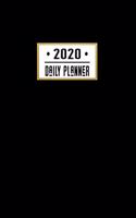 2020 Daily Planner: All Black One Year Daily Weekly Monthly View Calendar Organizer. Nifty 2-Year Motivational Agenda Schedule with Vision Board, Habit Tracker Dot Grid(1 8x10 12 Month Simple Pretty Planner)