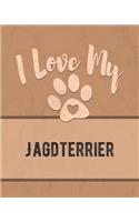 I Love My Jagdterrier: For the Pet You Love, Track Vet, Health, Medical, Vaccinations and More in this Book