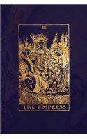 The Empress: Tarot Card Journal - Midnight Marble and Rose Gold - 6 x 9 College Ruled Tarot Card Notebook