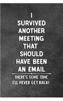 I Survived Another Meeting That Should Have Been An Email