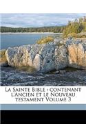 La Sainte Bible