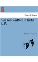 Verses Written in India. L.P.