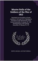 Muster Rolls of the Soldiers of the War of 1812