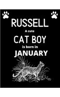 RUSSELL a cute cat boy is born in January