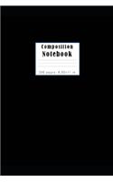 Unlined Composition Notebook 200 pages 8,50 x 11 inches