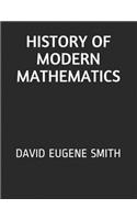 History of Modern Mathematics: David Eugene Smith
