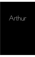 Arthur: Notebook / Journal / Diary - 6 x 9 inches (15,24 x 22,86 cm), 150 pages. Personalized for Arthur.
