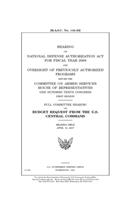 Hearing on National Defense Authorization Act for Fiscal Year 2008 and oversight of previously authorized programs