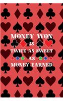 Money Won Is Twice As Sweet As Money Earned