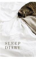 Sleep Diary Sleepy Brown Kitty